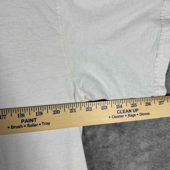 VTG Champ Sports Wear Graphic T-Shirt Mens Large White Dive Dominica Scuba - Picture 3 of 8